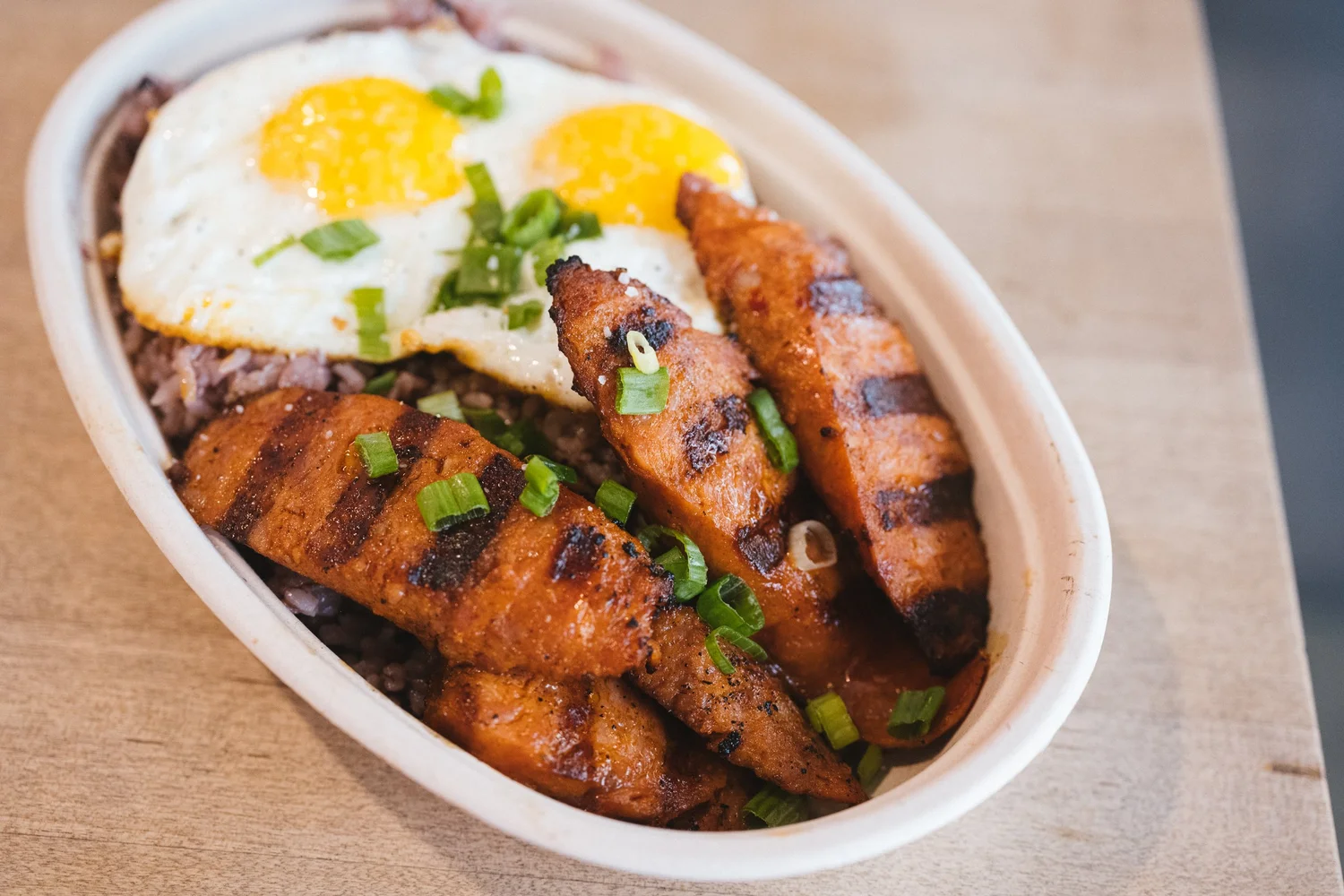 Breakfast plate with eggs